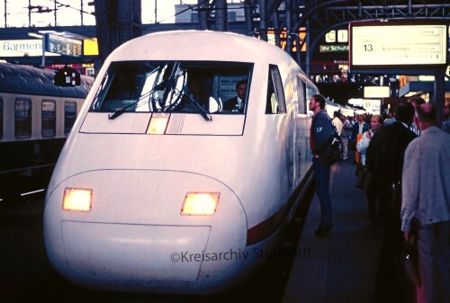 Hamburg Hauptbahnhof Hbf 1988 BR 401 Intercity Experimantal IC E