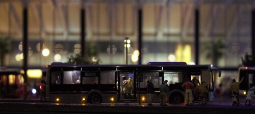 Rom Termini Kopfbahnhof Endbahnhof Miniaturwunderland 1zu87 Scale H0 Nacht beleuchtet (4)