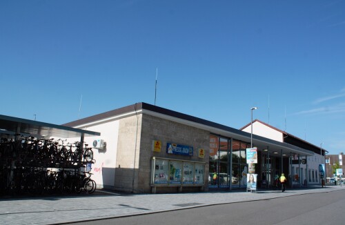 Bahnhof Weilheim 2023 Sep Empfangsgebäude aktuell
