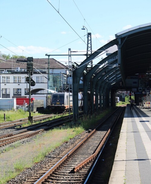 BR 185 Hectorail Darmstadt Hauptbahnhof Jugendstil 2025 Mai Hbf Jugendstil Bahnhofshalle Konstruktio