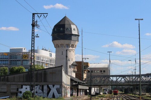 Darmstadt Hauptbahnhof Jugendstil 2025 Mai Hbf Wasserturm (5)