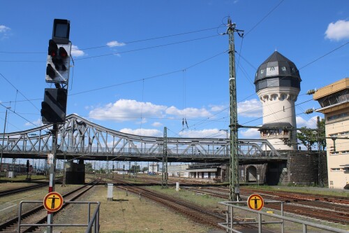 Darmstadt Hauptbahnhof Jugendstil 2025 Mai Hbf Wasserturm (7)