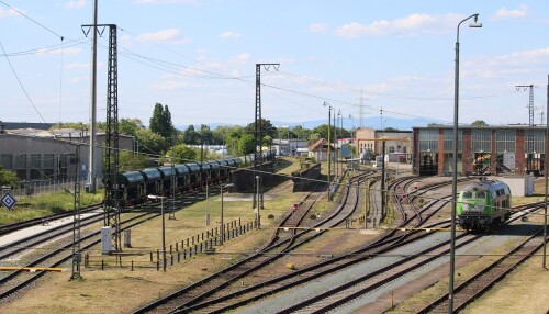 Darmstadt Hauptbahnhof Bahnhofsvorfeld 2025 Mai Hbf (4 BR 218 AIX Rail (1)