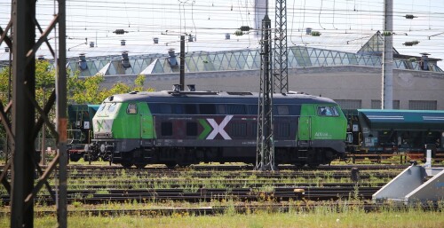 Darmstadt Hauptbahnhof Bahnhofsvorfeld 2025 Mai Hbf (4 BR 218 AIX Rail (4)