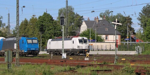 Eisenbahn Museum Darmstadt Kranichstein (19) BR 185 Vectron BR 193 weiß