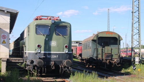 Eisenbahn Museum Darmstadt Kranichstein (1f) BR 141 228 chromoxydgrün