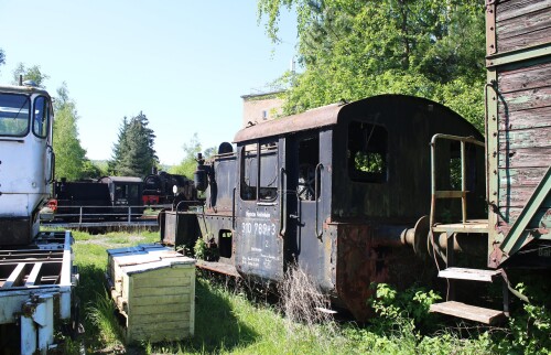 Köf II 2 BR 322 323 Tuttlingen Dampflok BW Verein Drehscheibe Museum Ausstellung Lost place (3)