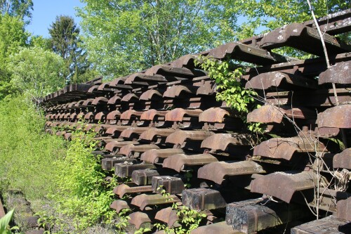 Tuttlingen Dampflok Metallschwellen Roechling 1928 BW Verein Drehscheibe Museum Ausstellung Lost pla