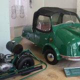 Kroboth_Allwetterroller_3_Wheeler_Dreirad_grun_1954_Automuseum_Schramberg_2025_Mai-1