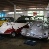 Messerschmitt_Kabinenroller_Tiger_Silber_weinrot_weis_Automuseum_Schramberg_2025_Mai