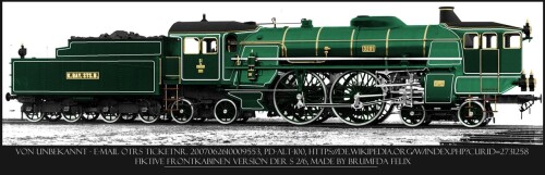 Bayrische S 2 6 BR 15 Frontkabine BR 05 Frontcab Frontkabine Bayrisch königliche Staatsbahn grün (3)