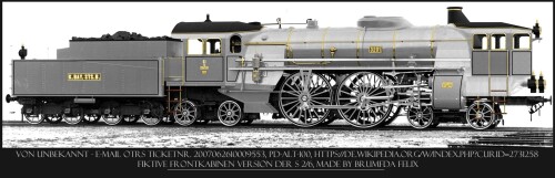 Bayrische S 2 6 BR 15 Frontkabine BR 05 Frontcab Frontkabine grau Ausstellunglackierung Fotoanstrich