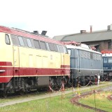 BR_218_217_rot_Beige_E_10_03_BR_110_blau_stahlblau_DB_Museum_Koblenz