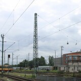 Karlsruhe_Strasenbahn_Wasserturm_am_Hauptbahnhof