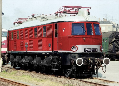 DR 218 BR 118 E 18 DR Deutsche Reichsbahn roter Anstrich DR 243 bahngarfield Christian