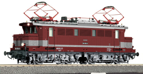 DR 244 BR 144 E 44 Deutsche Reichsbahn roter Anstrich DR 243 bahngarfield Christian a