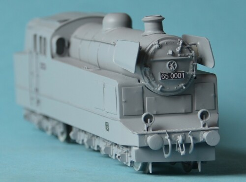 BR 65 001 D 3 Getriebe Dampflok 6–Zylinder Dampfmotor Drehgestell Kurbelwellen Henschel 1954 Edi (1)