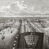 1875-Kaiserspeicher-Elbphilharmonie.-Ab-1883-Zwangsumsiedling-links-fur-Speicherstadt.-hinten-rechts-die-Elbbrucke-von-1872