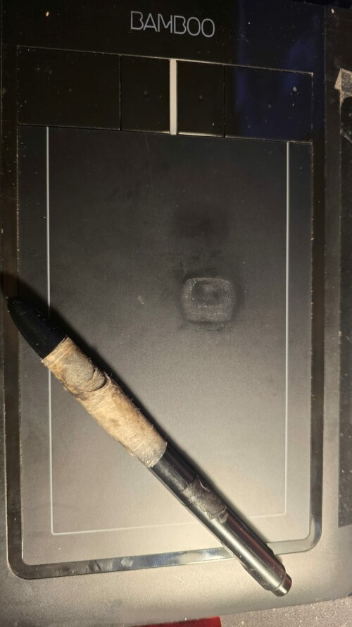 Tablet CTH460 Stift Grip sichtbar