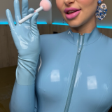 Latexcatsuit--latexgloves