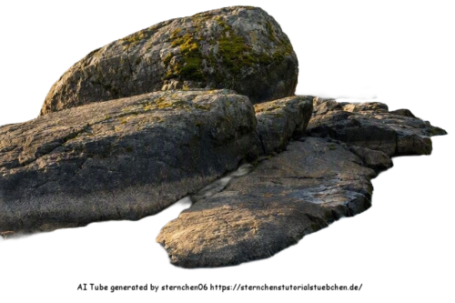 ein flussufer mit grossen Felsen die weit ins wasser reichen