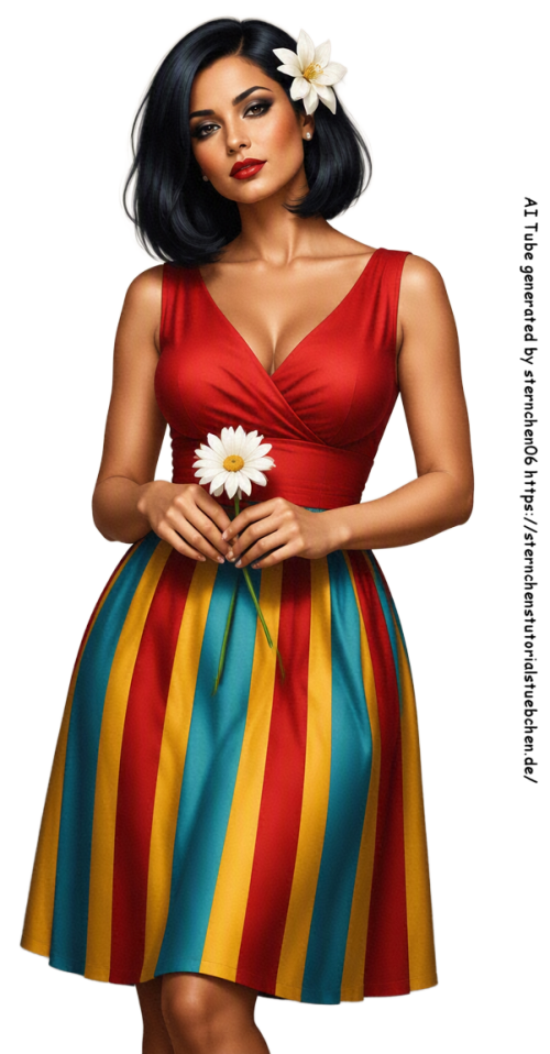 airbrush frau gerbera neu 04