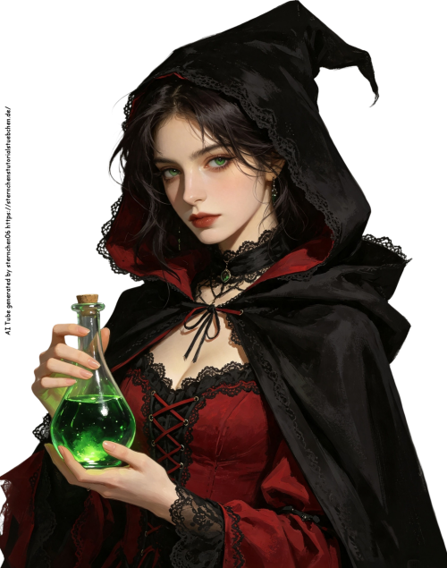 Hexe mit Giftflasche (1)