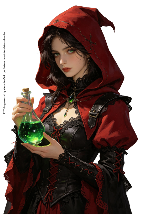 Hexe mit Giftflasche (3)