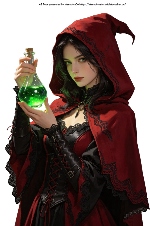 Hexe mit Giftflasche (4)